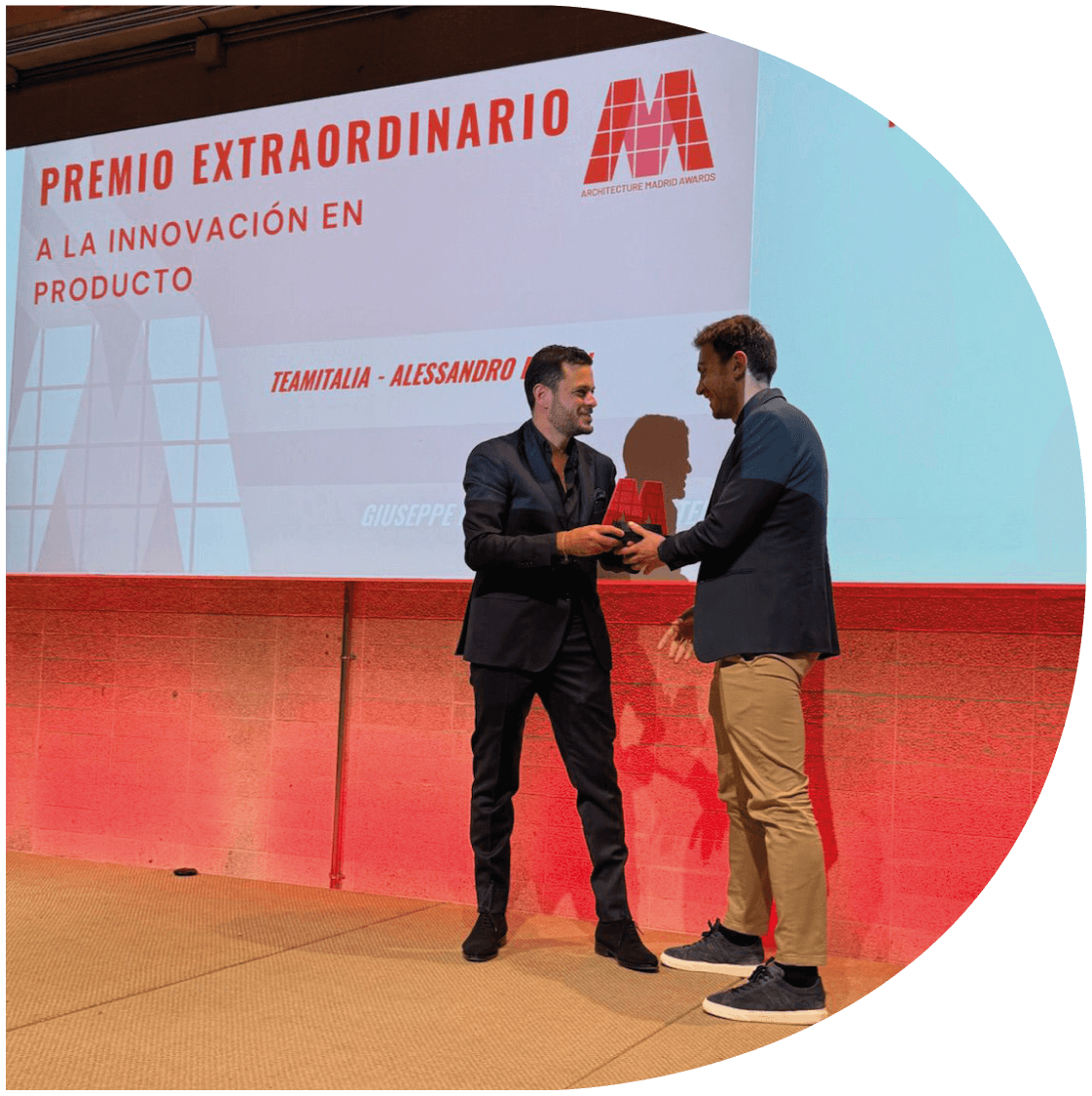 Consegna premio AMA prodotti Team Italia